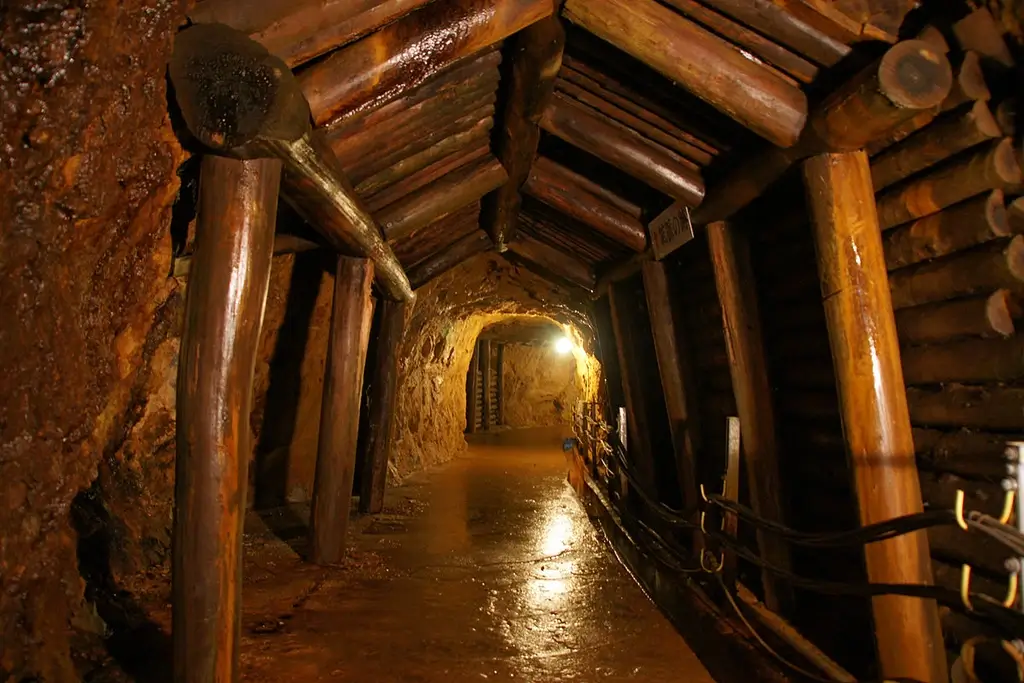 The inside of Ikuno Ginzan (Silver Mine)