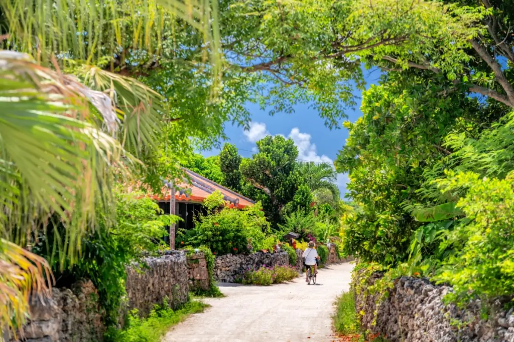 A serene area in Taketomi in Okinawa.