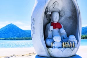 A Buddha statue near Osorezan.