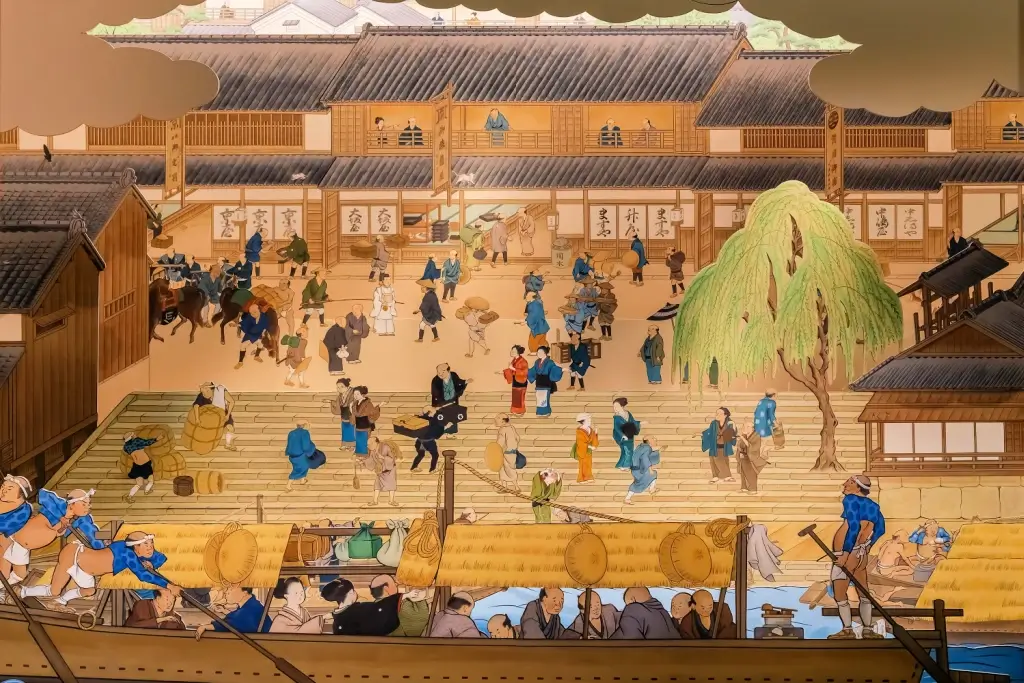 An Edo=era authentic Japanese painting.