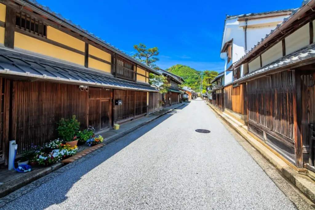 Omihachiman Historic District in Shiga.