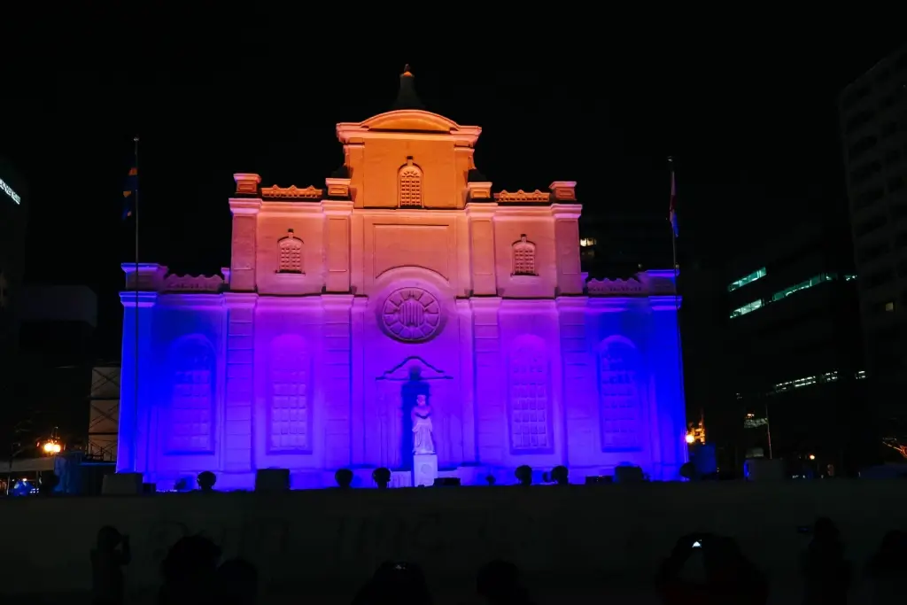 A large snow building at the Sapporo Snow Festival.