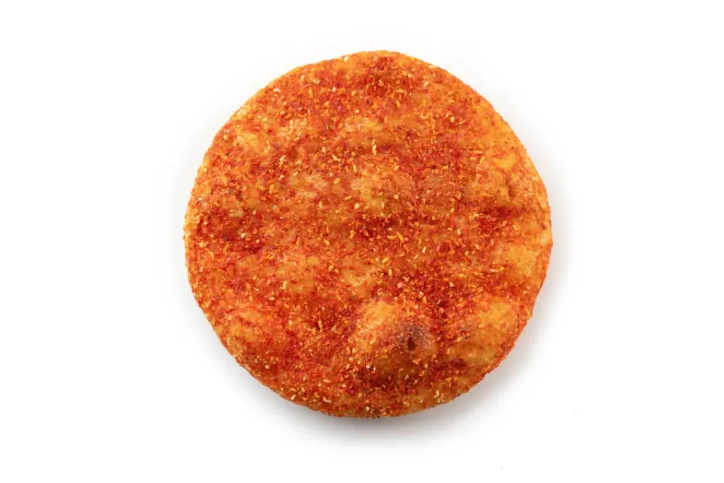 A togarashi senbei cracker.