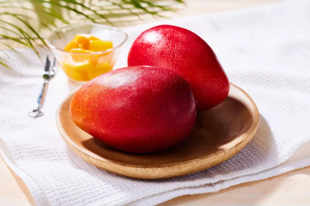 Two mangoes from Miyazaki.