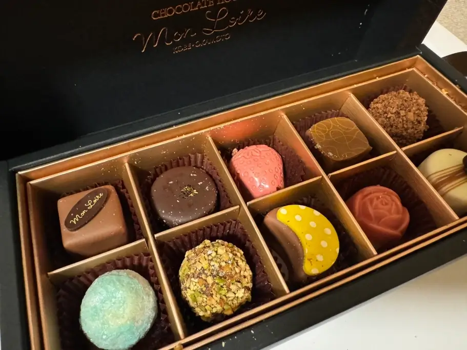 A box of Mon Loire chocolate