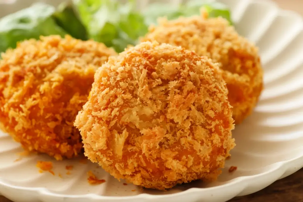 A plate of pumpkin croquettes.