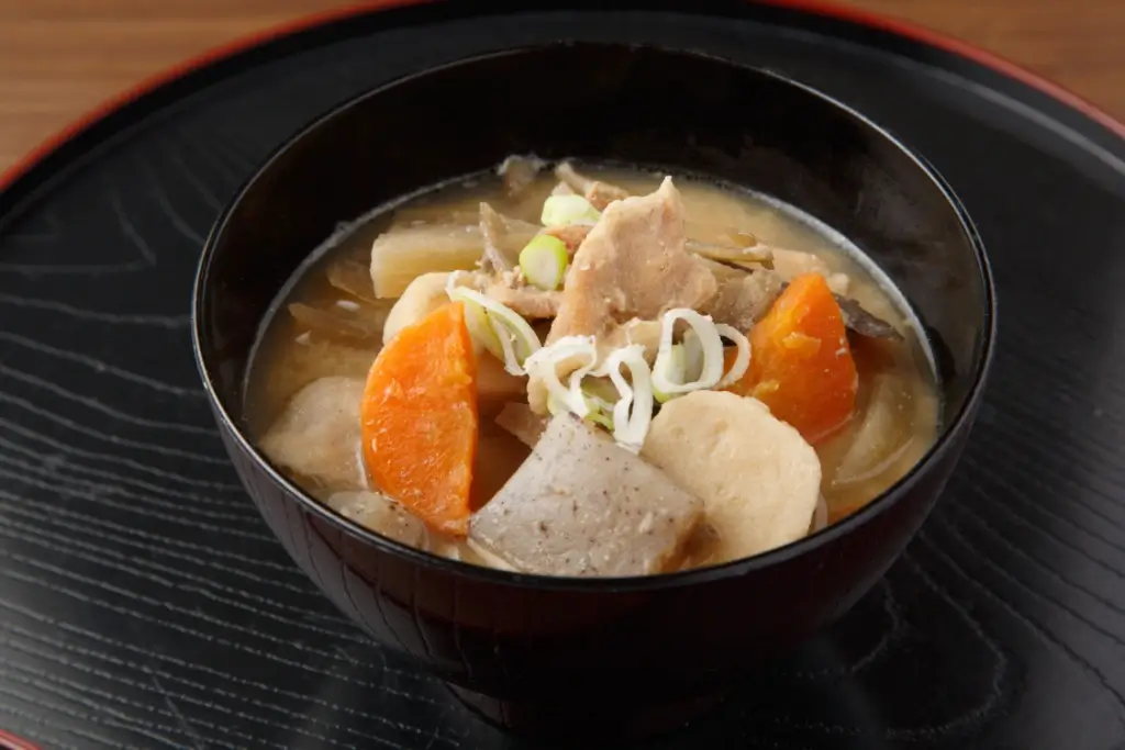 A bowl of tonjiru