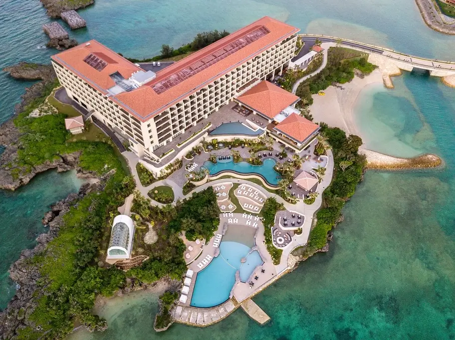 An overview shot of the Hyatt Regency Seragaki in Okinawa.