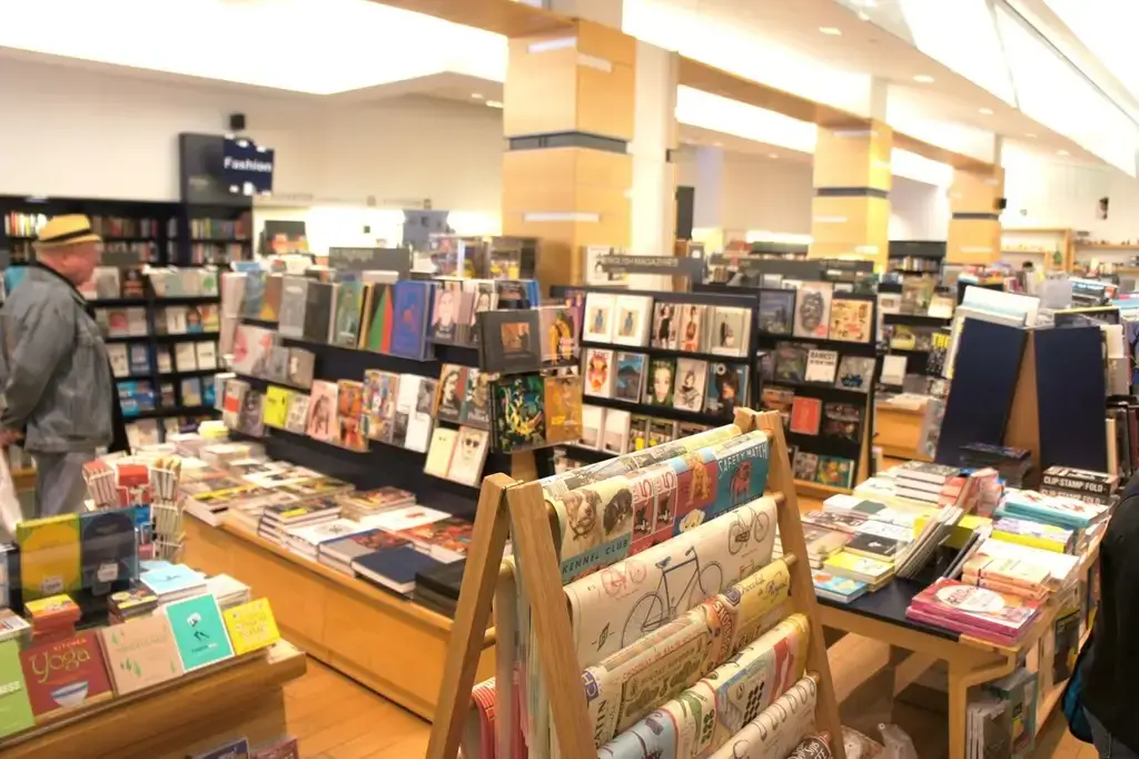 The inside of Kinokuniya in New York.