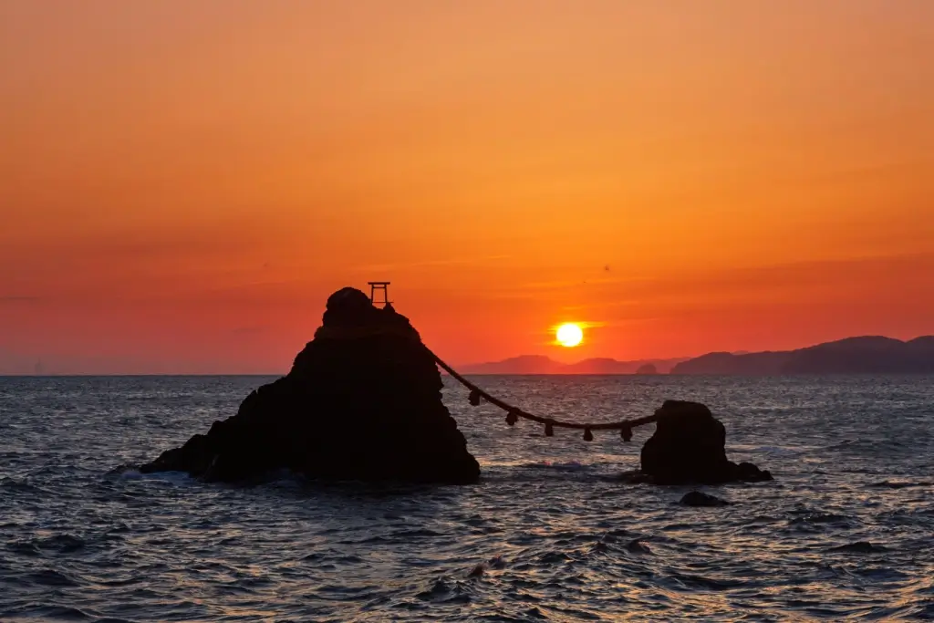 Love rocks in the sunset.