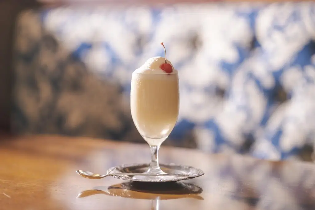 A glass of a Nagasaki milkshake.