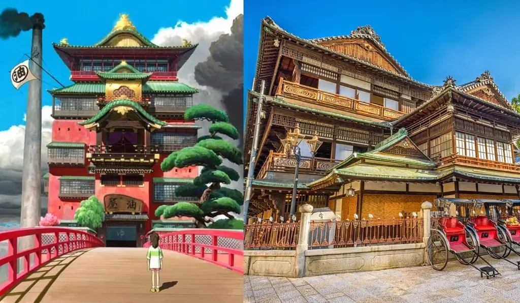 Dogo Onsen as depicted in "Spirited Away".