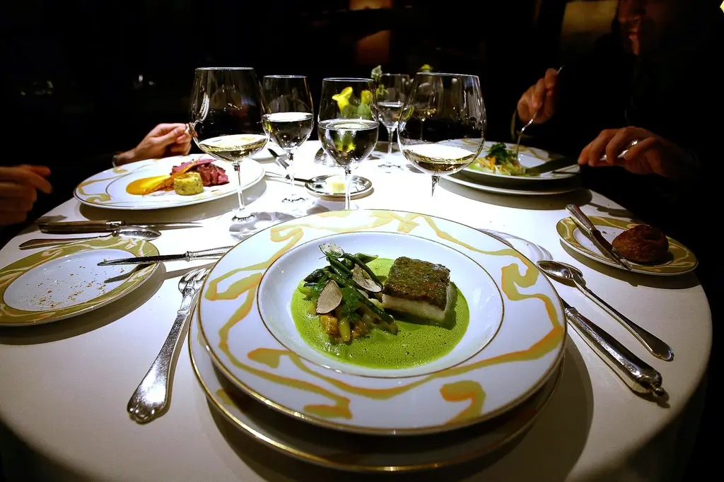 A French fusion soup from the luxury restaurant L'Osier.