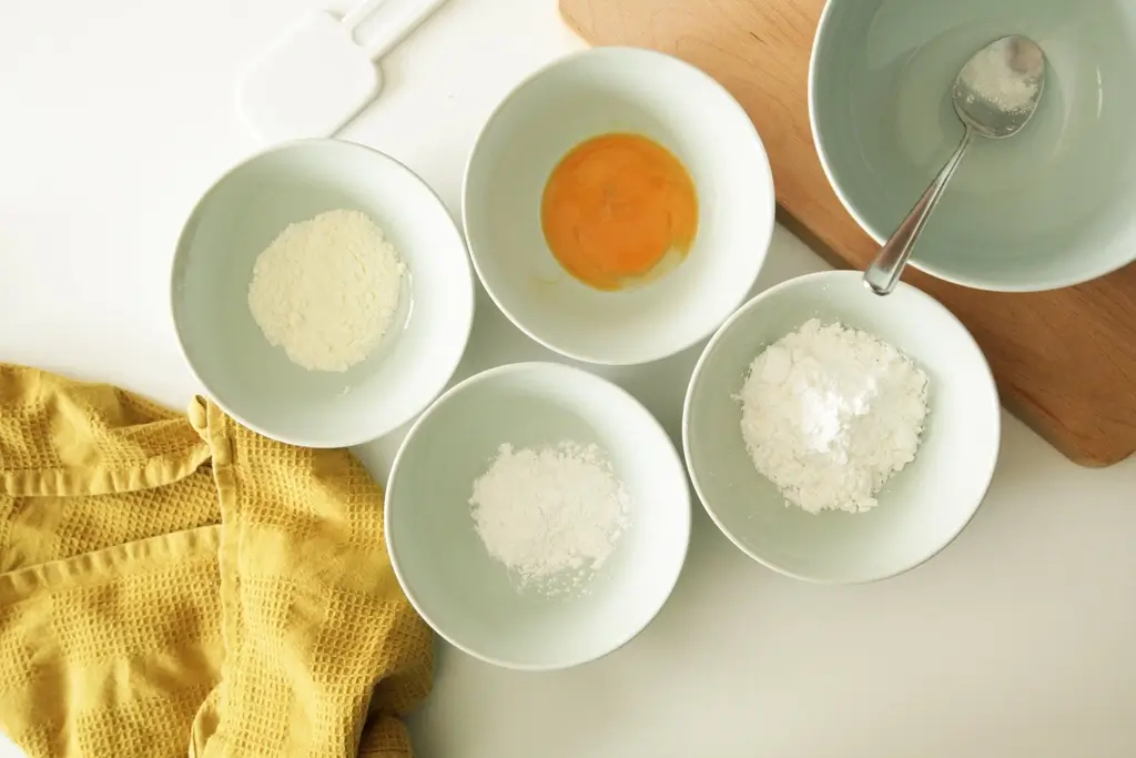 A bowl of ingredients for boro cookies.