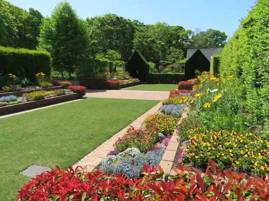 A flower park in Oizumi Ryokuchi.