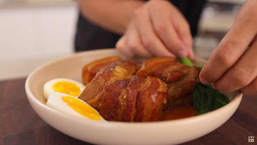 A bowl of Buta no Kakuni made by Aaron and Claire