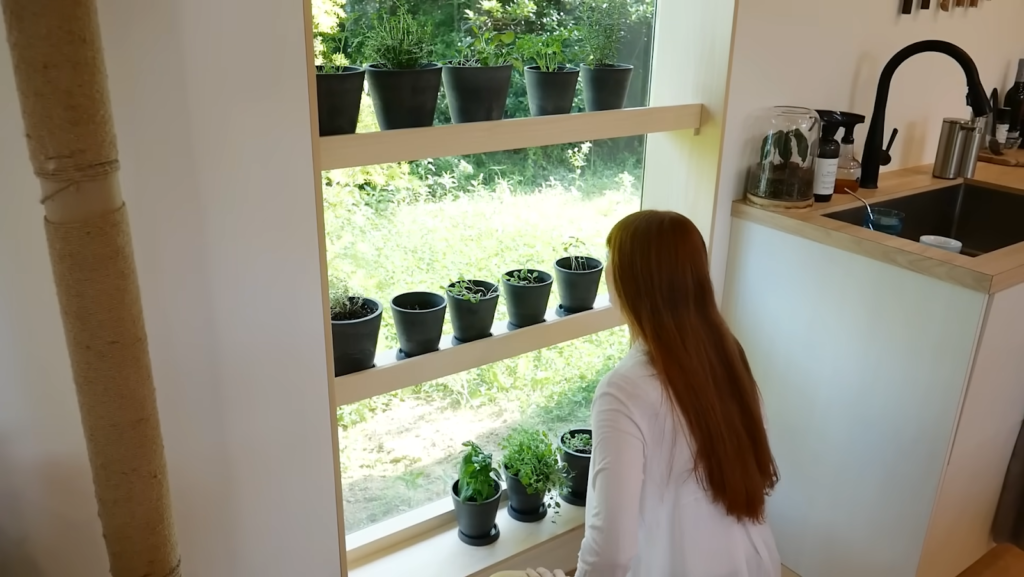 Jun Setting Up the Herb Garden