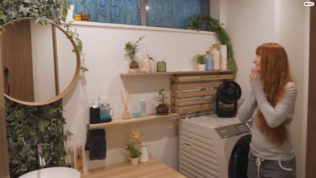 Rachel and Jun's finished Japanese Bathroom Makeover