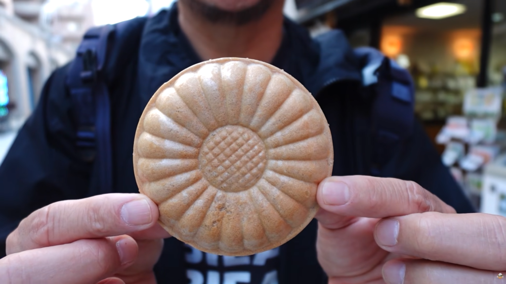 Shinichi and Satoshi ending the food tour with Hojicha Ice Cream
